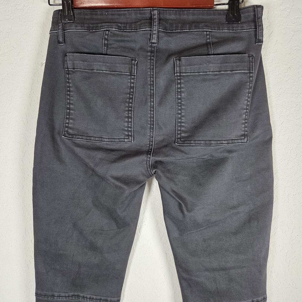 Pistola Alice Ink Black Gray Utility Skinny Moto Panel Stretch Denim Size 26 NWT - Picture 7 of 16